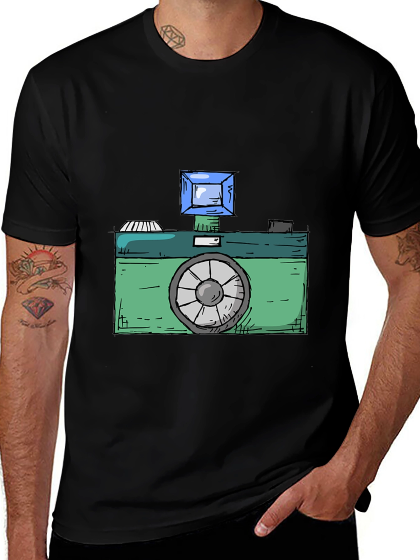 Variant 27 of Retro Camera Graphic Tee - Classic Cool Style