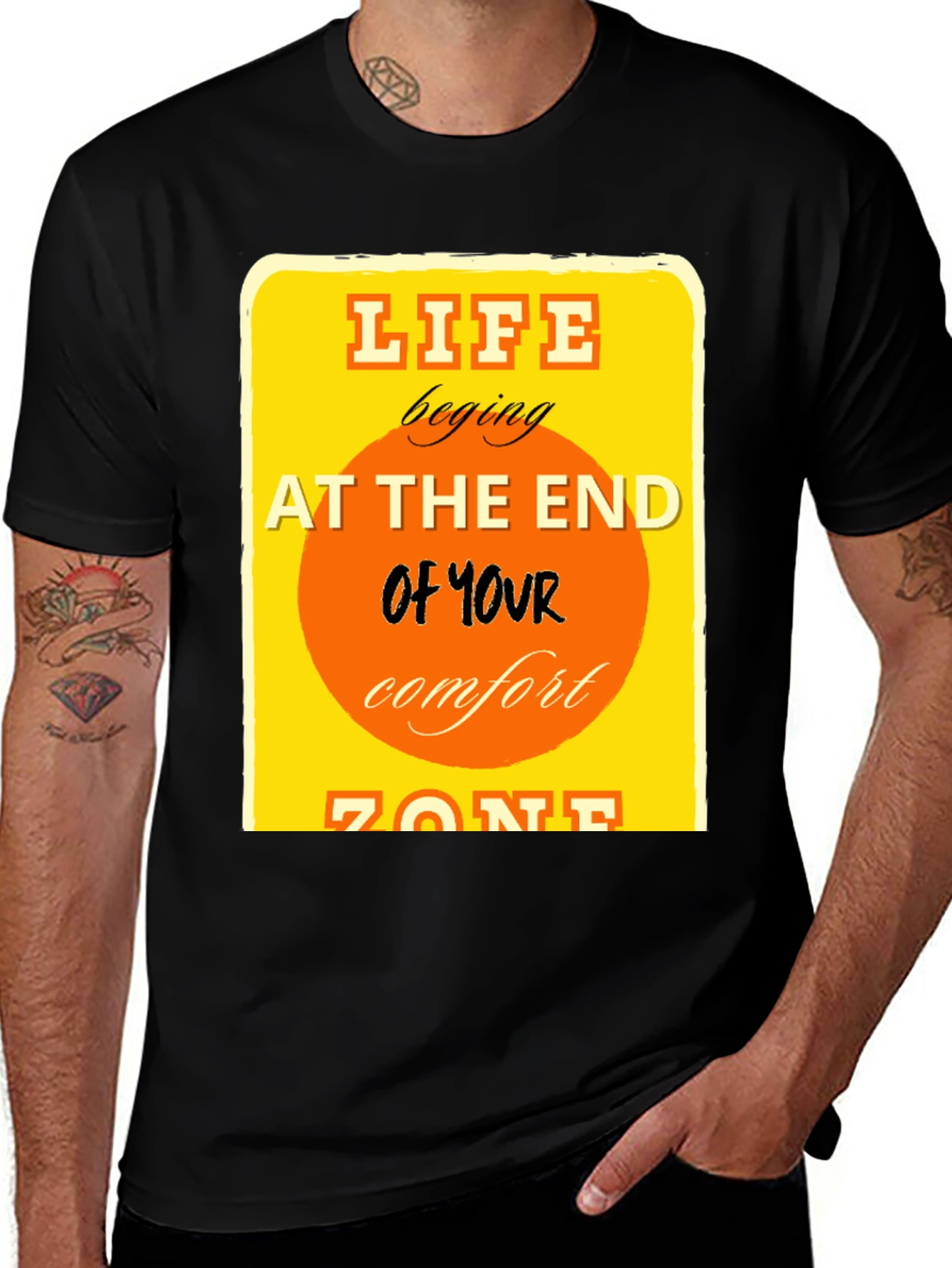 Variant 18 of Life Begins at the End Comfort Zone T-Shirt