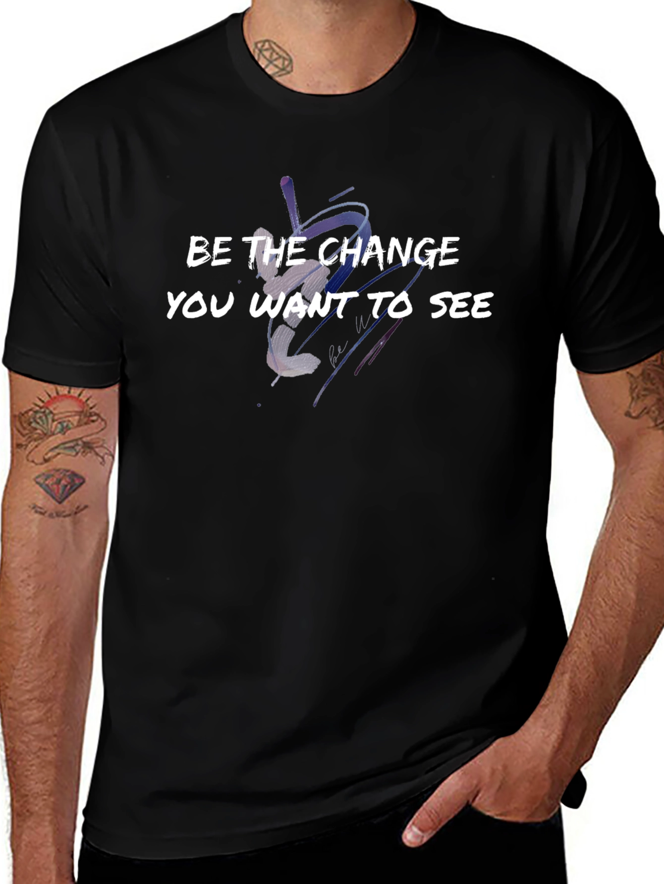 Variant 18 of Be The Change Graphic T-Shirt