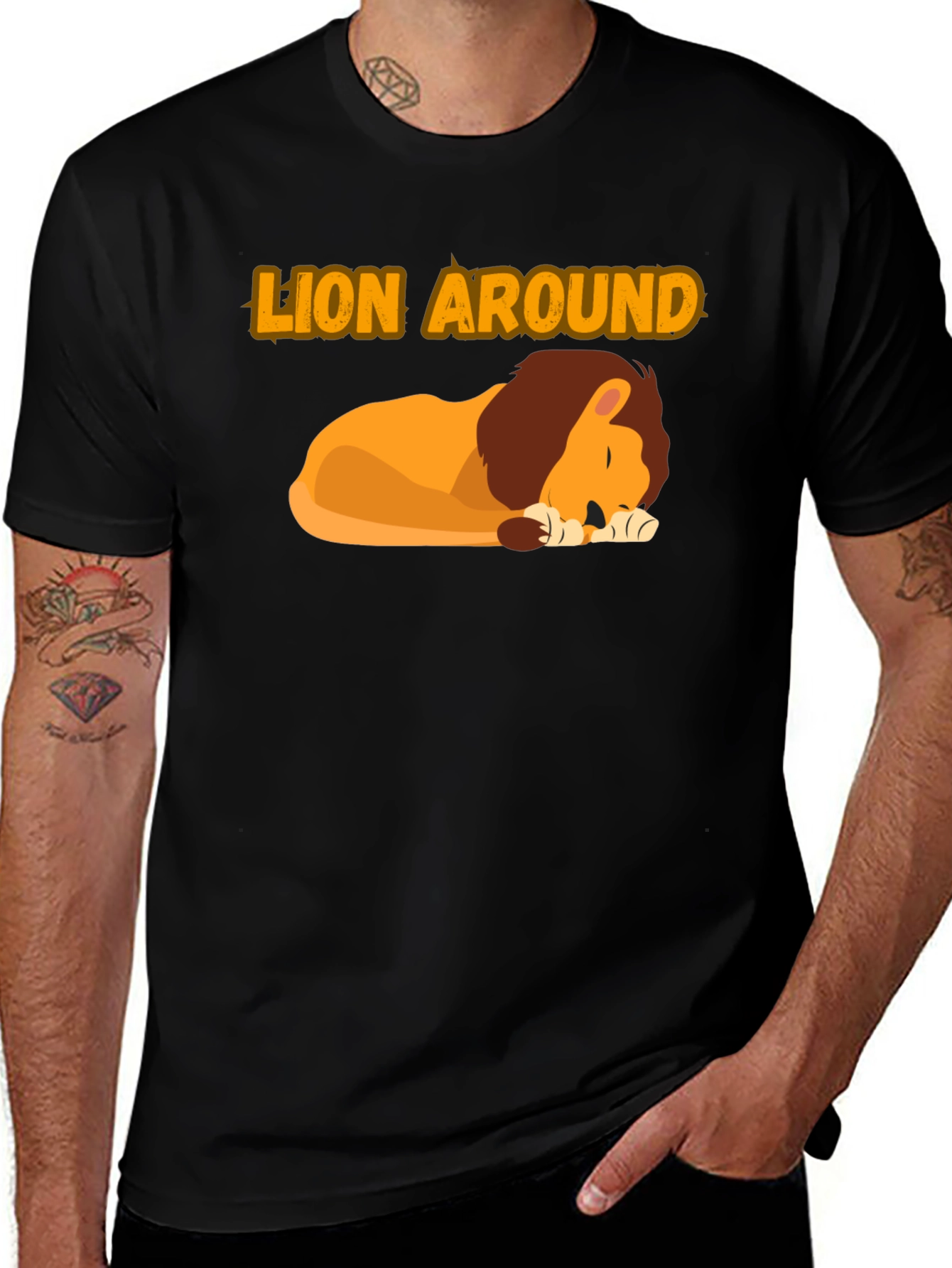 Variant 19 of Lion Around Graphic T-Shirt - Relaxed Fit