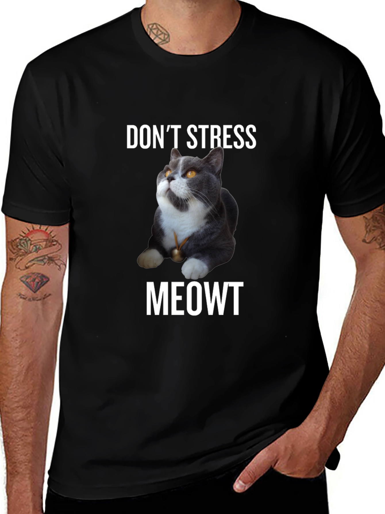 Variant 23 of Don't Stress Meowt - Cat T-Shirt