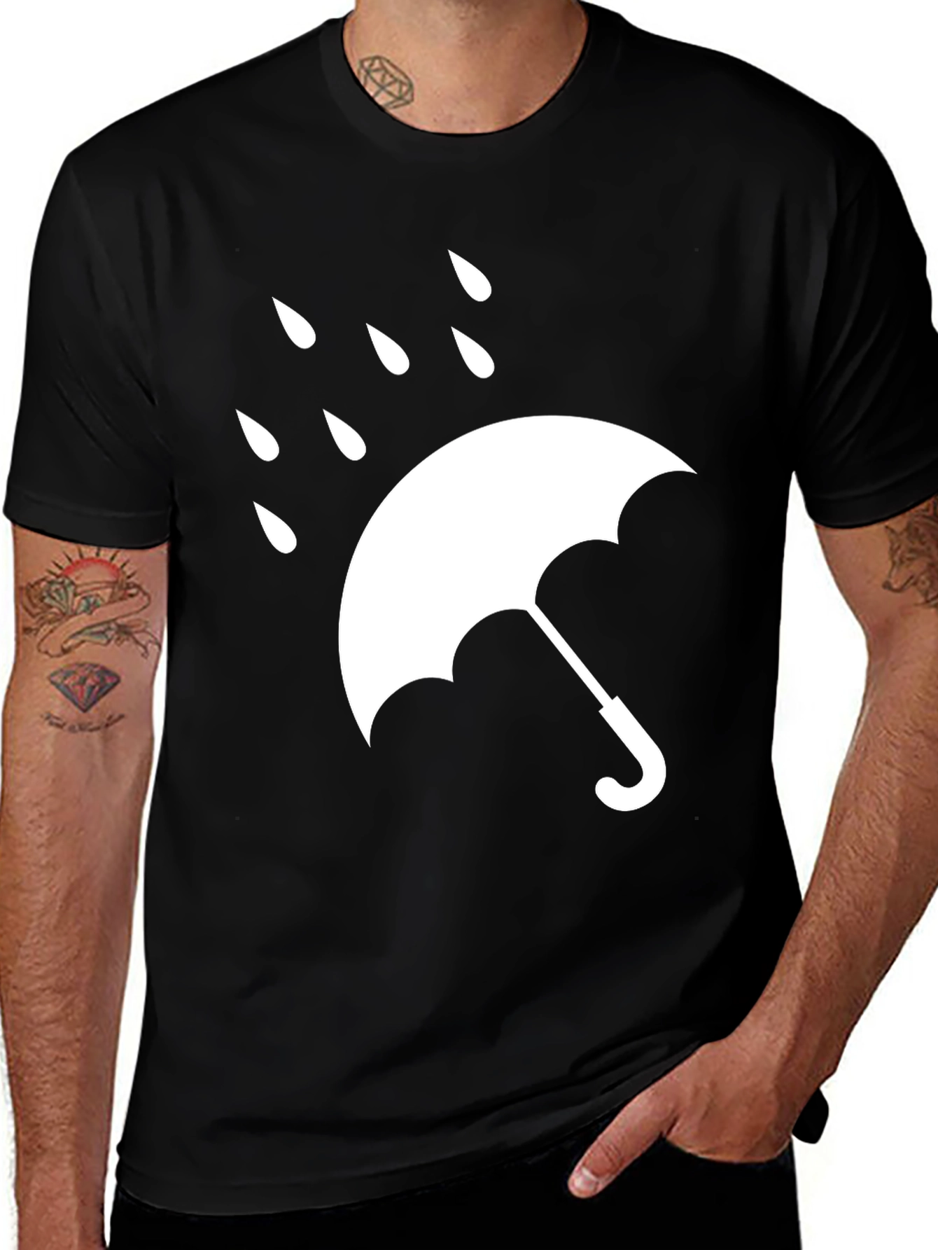Variant 24 of Umbrella Graphic T-Shirt - Weather Ready Tee