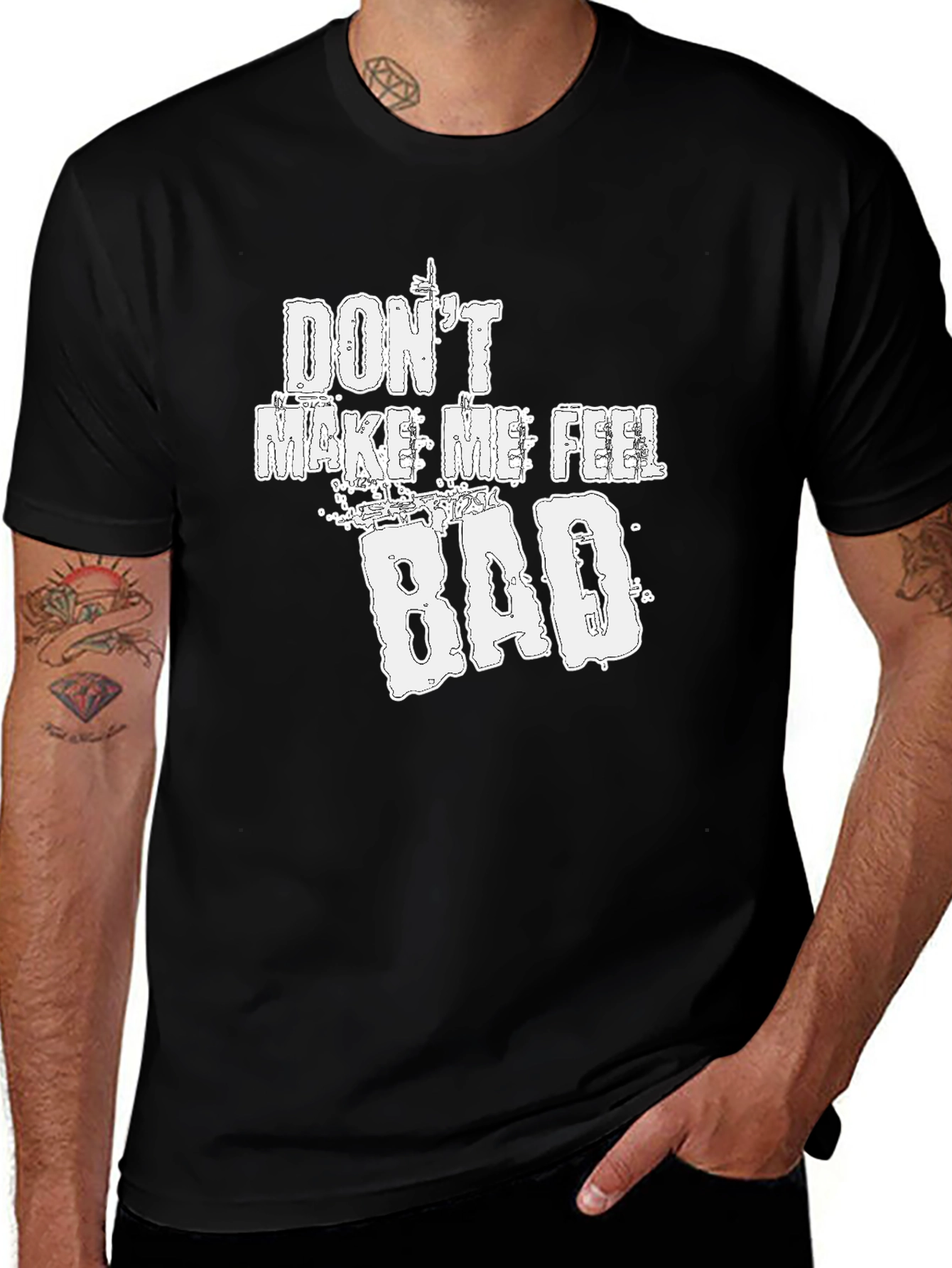 Variant 19 of Don't Make Me Feel Bad Graphic Tee - Soft Cotton Blend