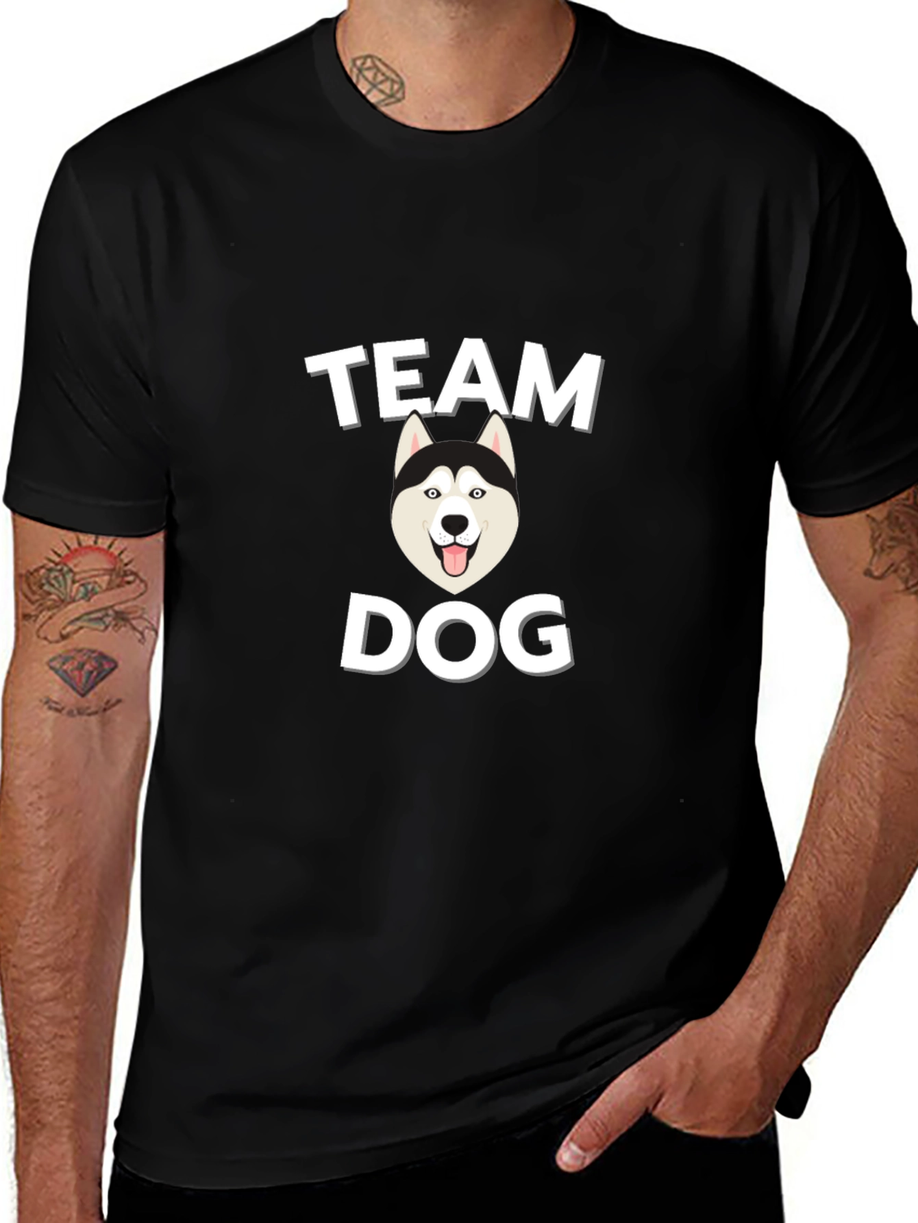 Variant 20 of Team Dog Husky Graphic Tee