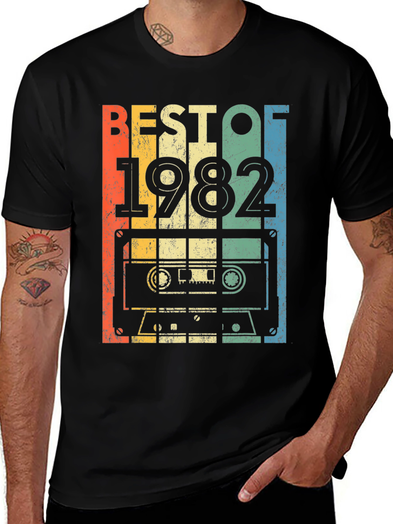 Variant 21 of Best of 1982 Cassette Tape Graphic T-Shirt