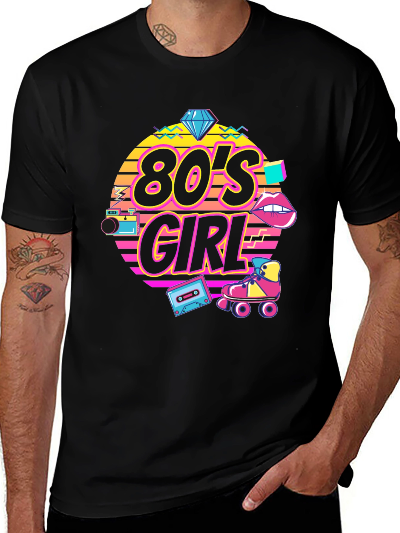 Variant 5 of 80's Girl T-Shirt - Retro Style