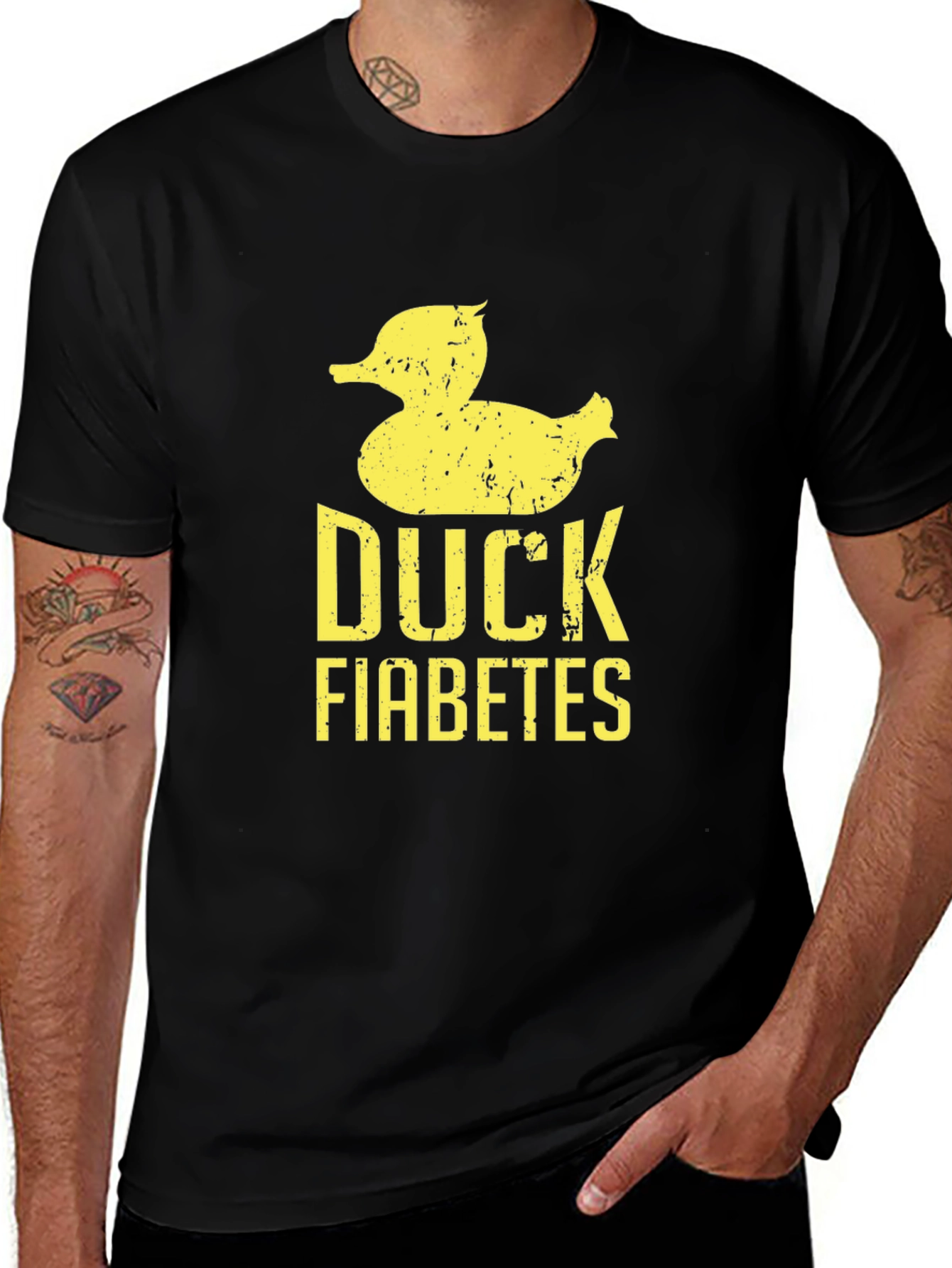 Variant 17 of Duck Fiabetes Graphic T-Shirt