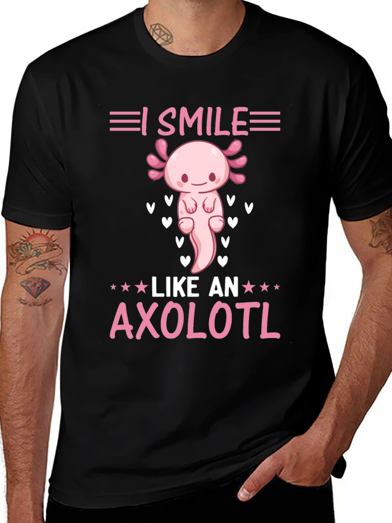 Variant 7 of I Smile Like An Axolotl Graphic T-Shirt