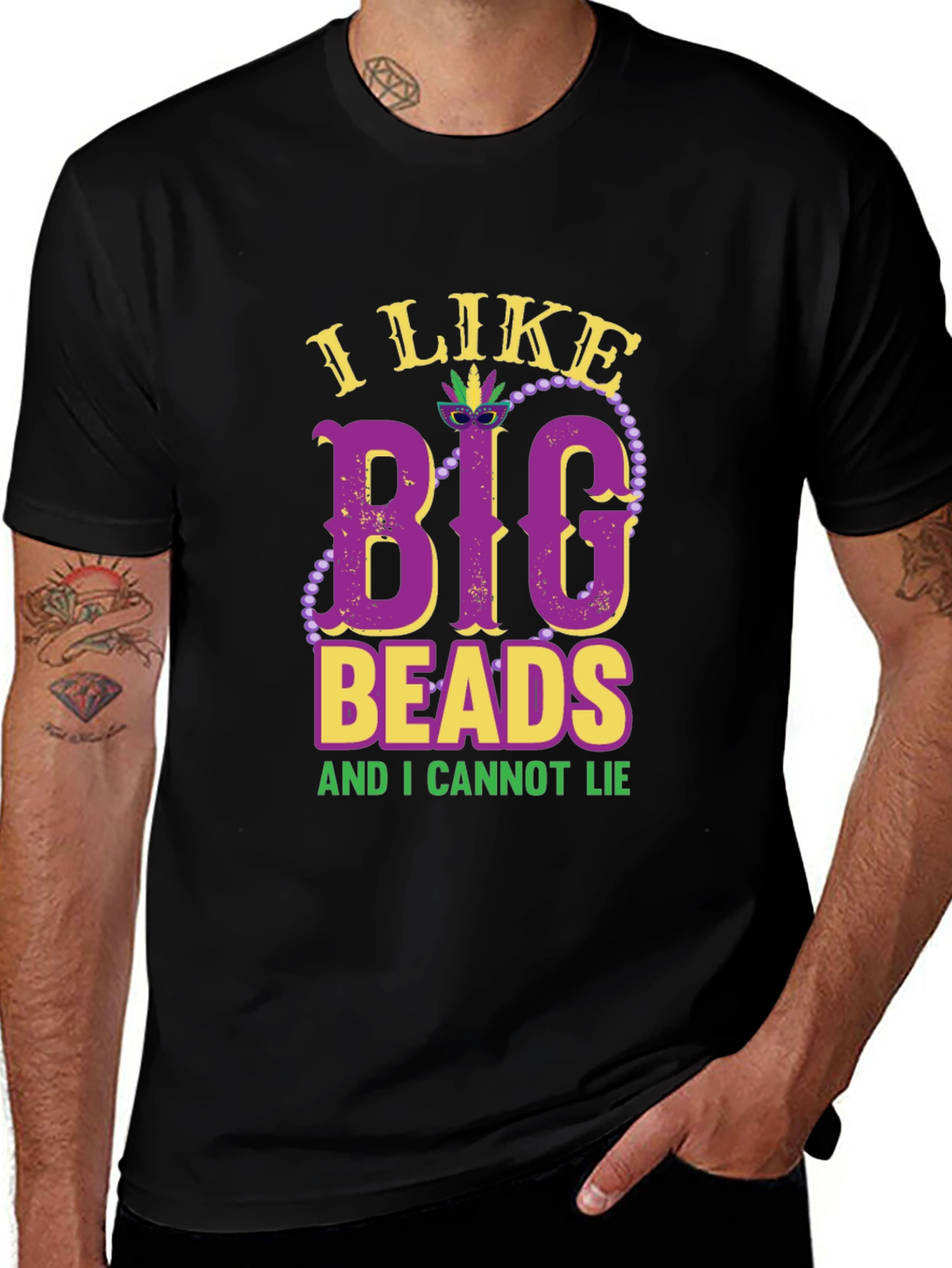 I Like Big Beads T-Shirt - Mardi Gras