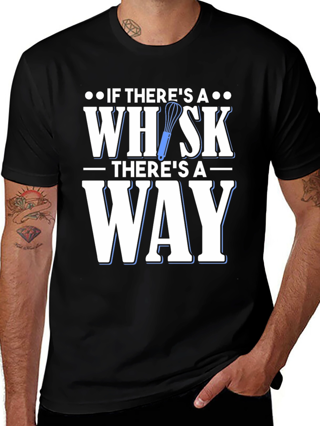 Variant 28 of Whisk Way Graphic T-Shirt - Funny Baker Tee