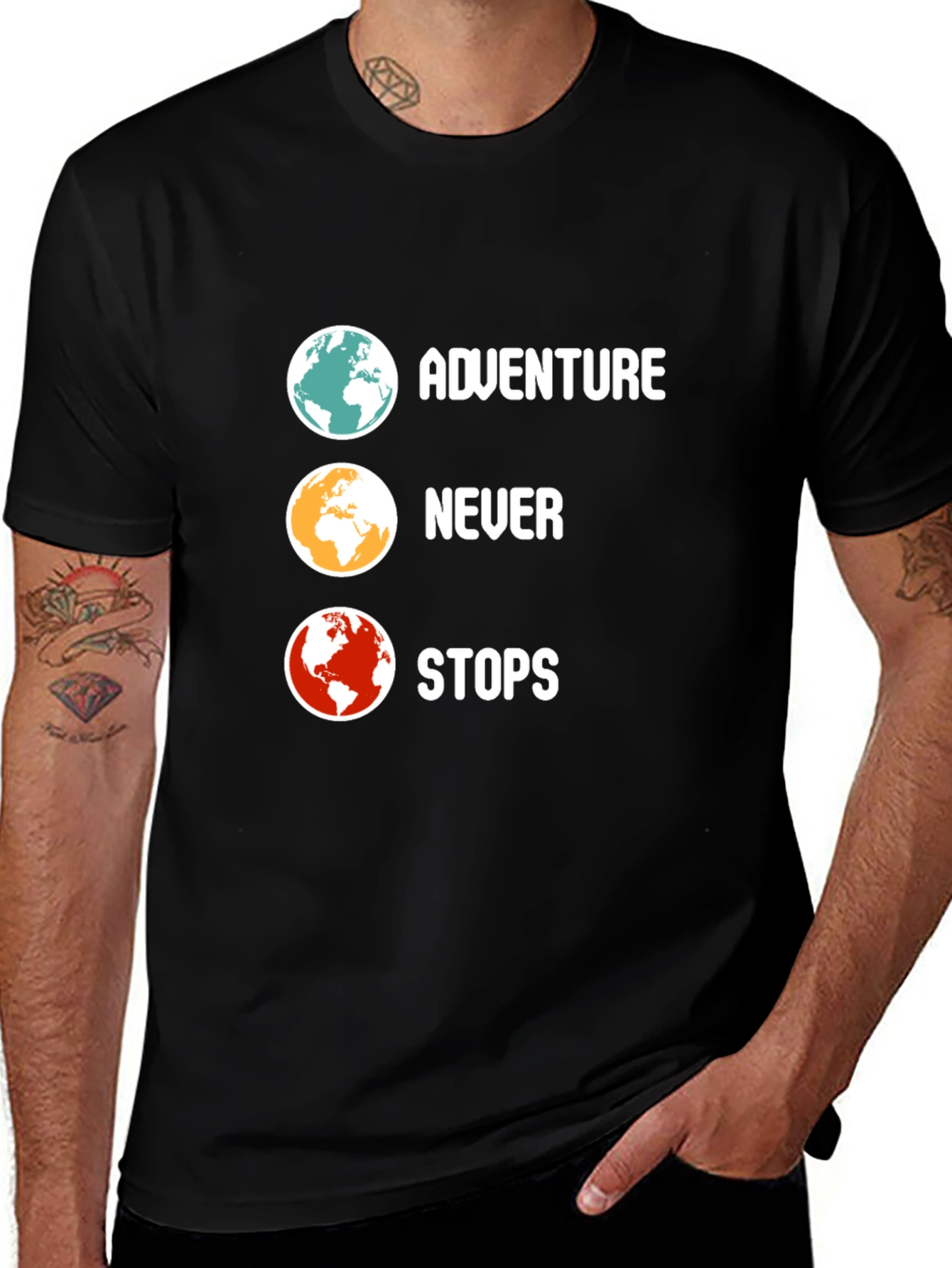 Variant 18 of Adventure Never Stops T-Shirt | Globe Graphic Tee