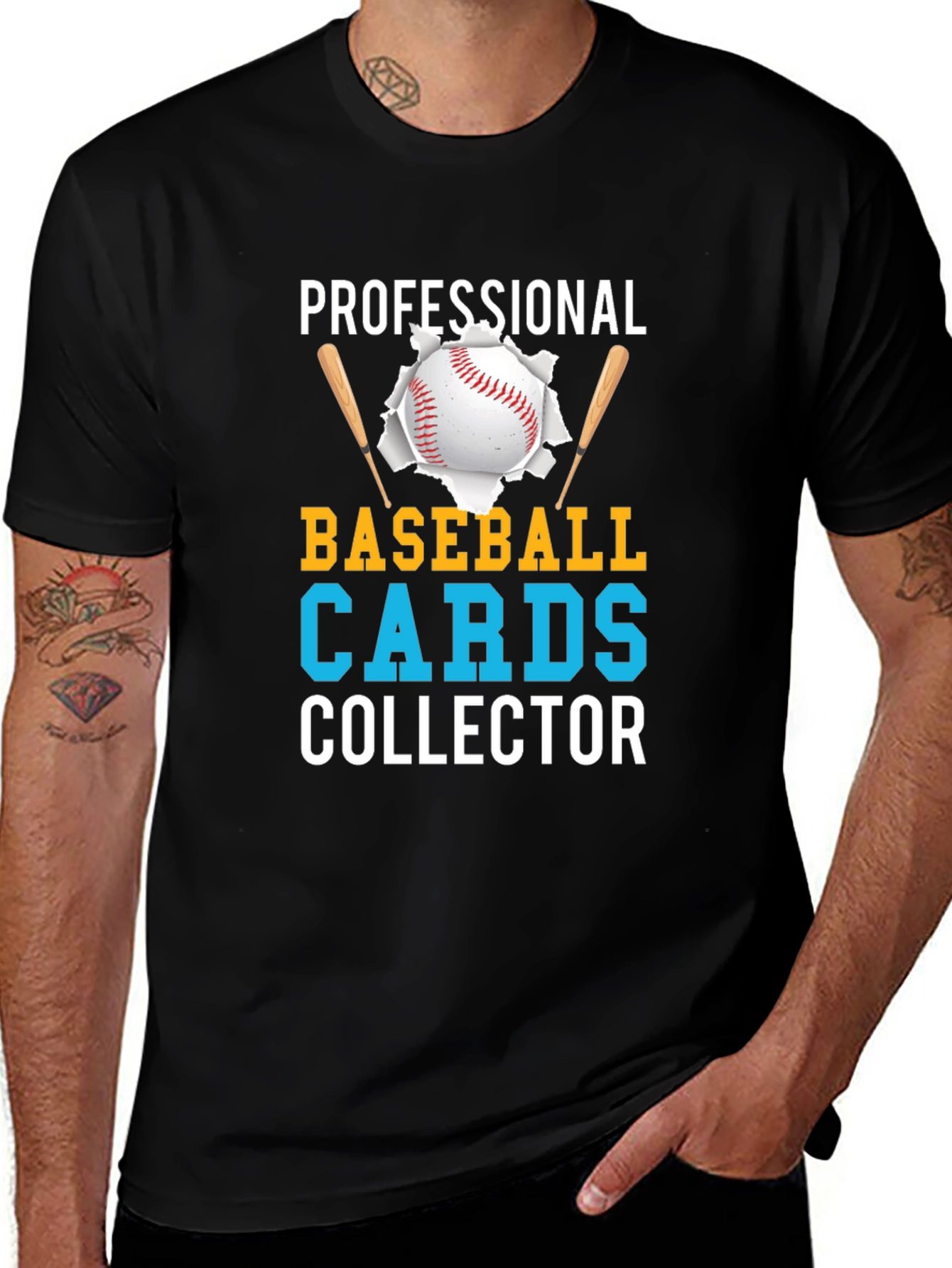 Variant 5 of Professional Baseball Cards Collector T-Shirt
