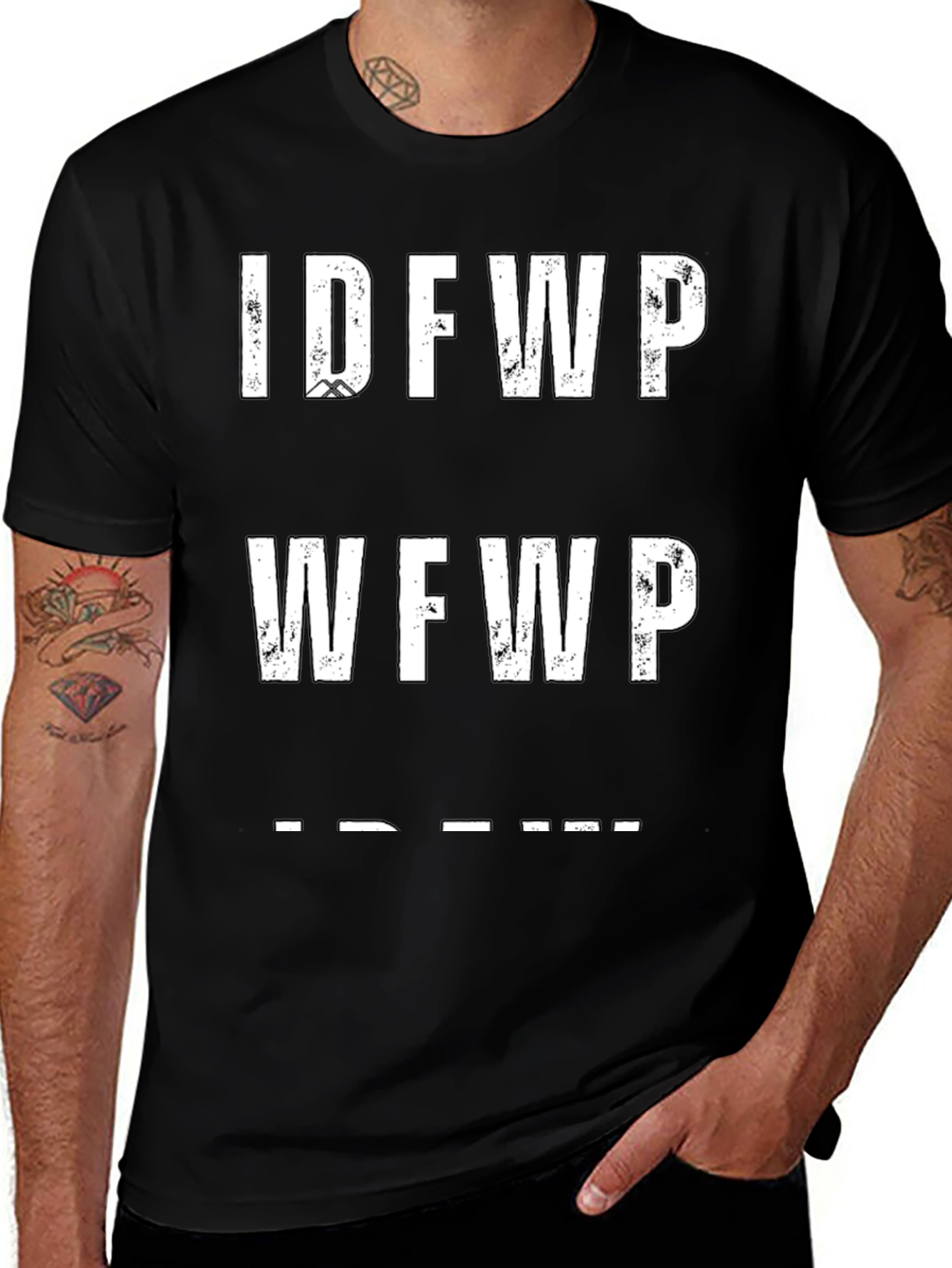 Variant 6 of IDFWP WF WP Graphic Men's T-Shirt