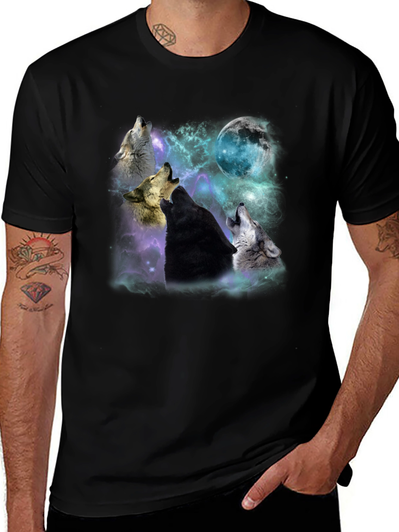 Variant 2 of Wolf Pack Moon T-Shirt