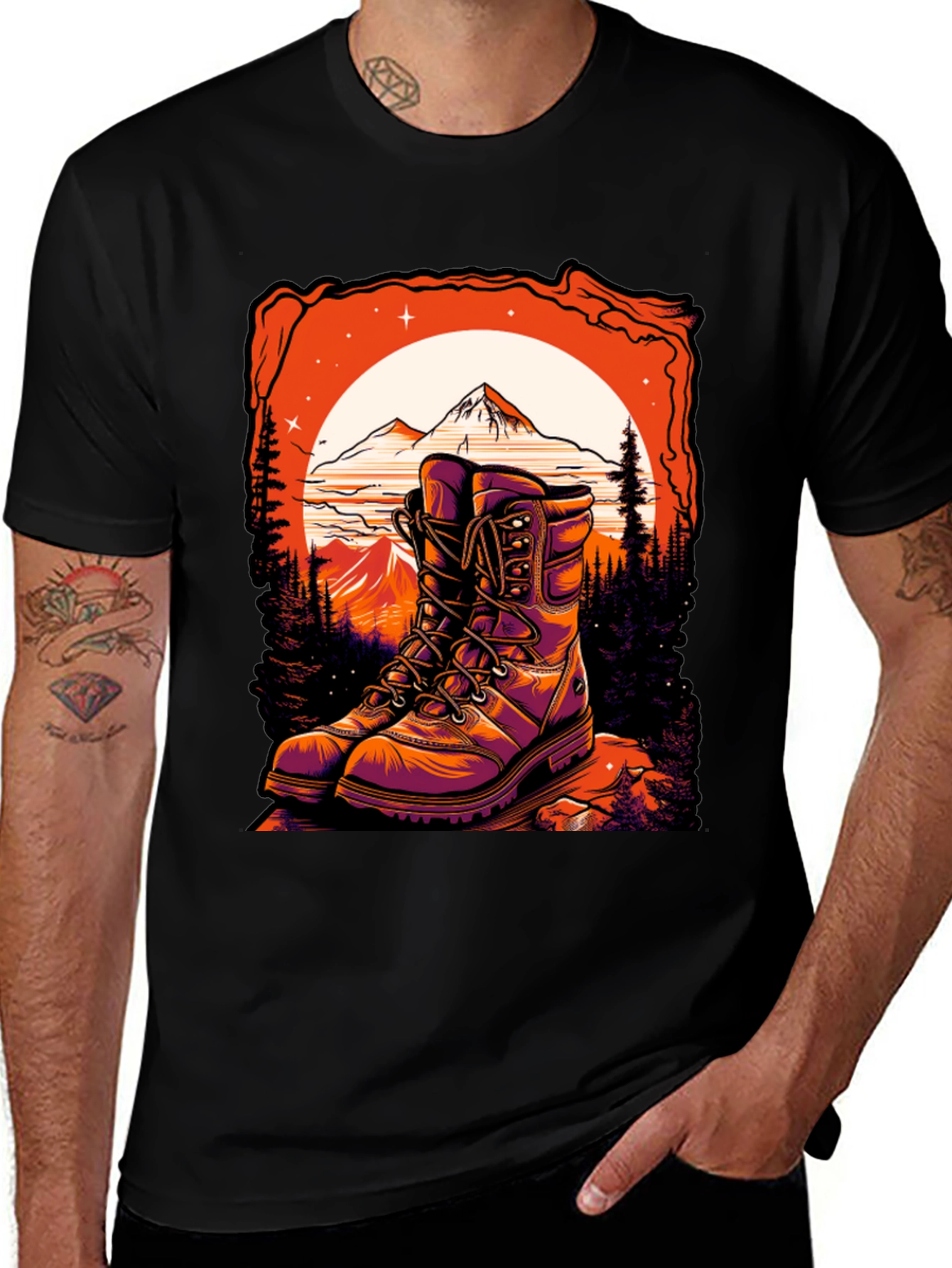 Variant 15 of Hiking Boots Graphic Tee