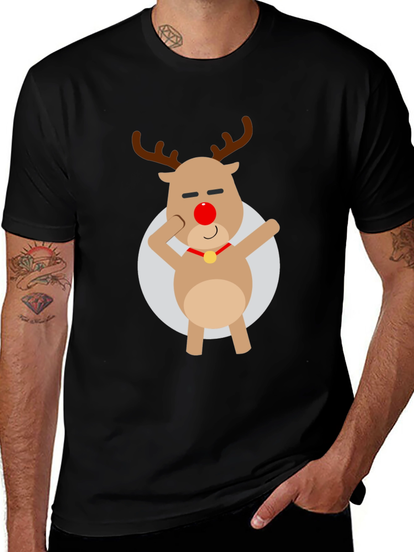Rudolph Dab T-Shirt - Holiday Cheer
