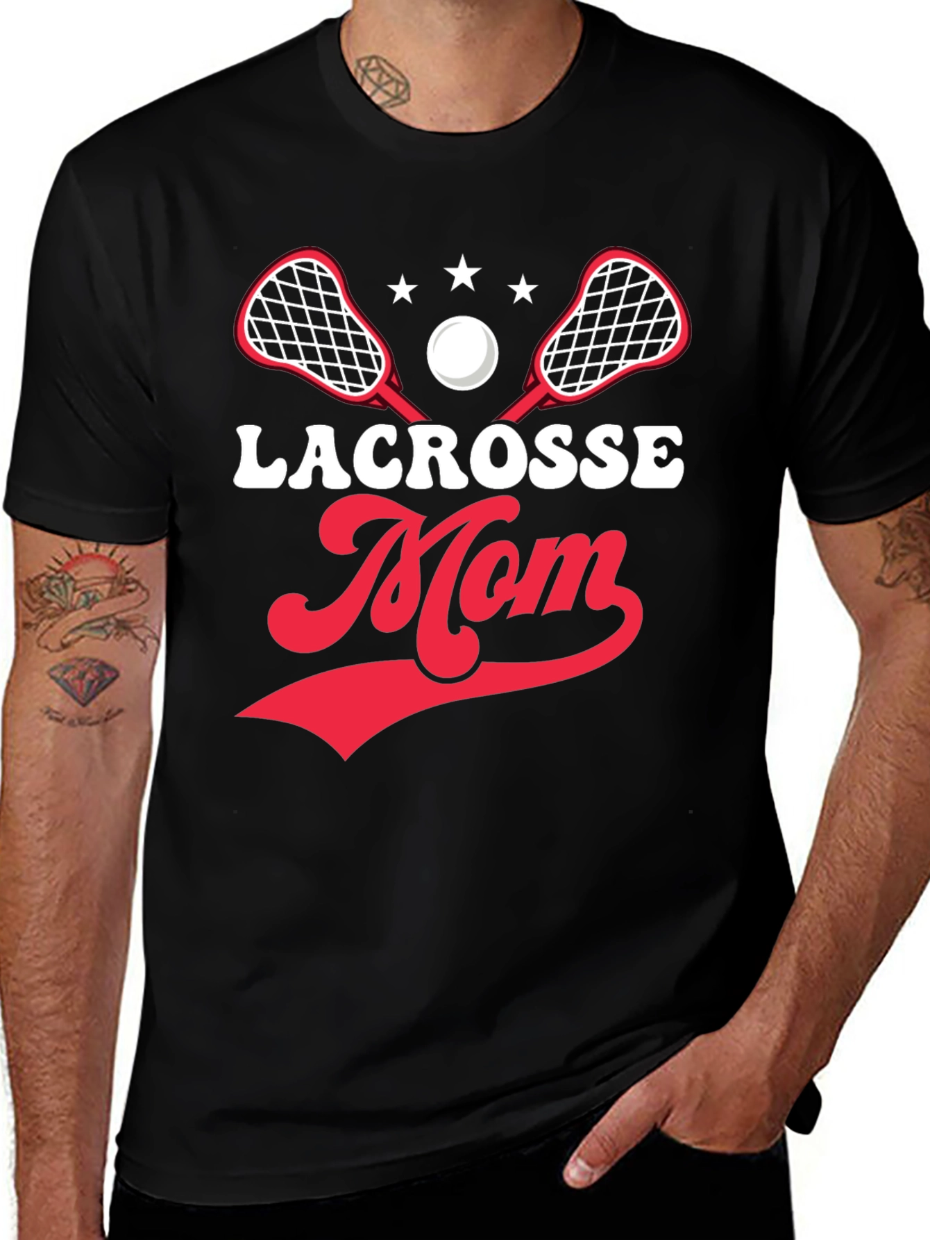 Lacrosse Mom Graphic Tee - Sporty Comfort