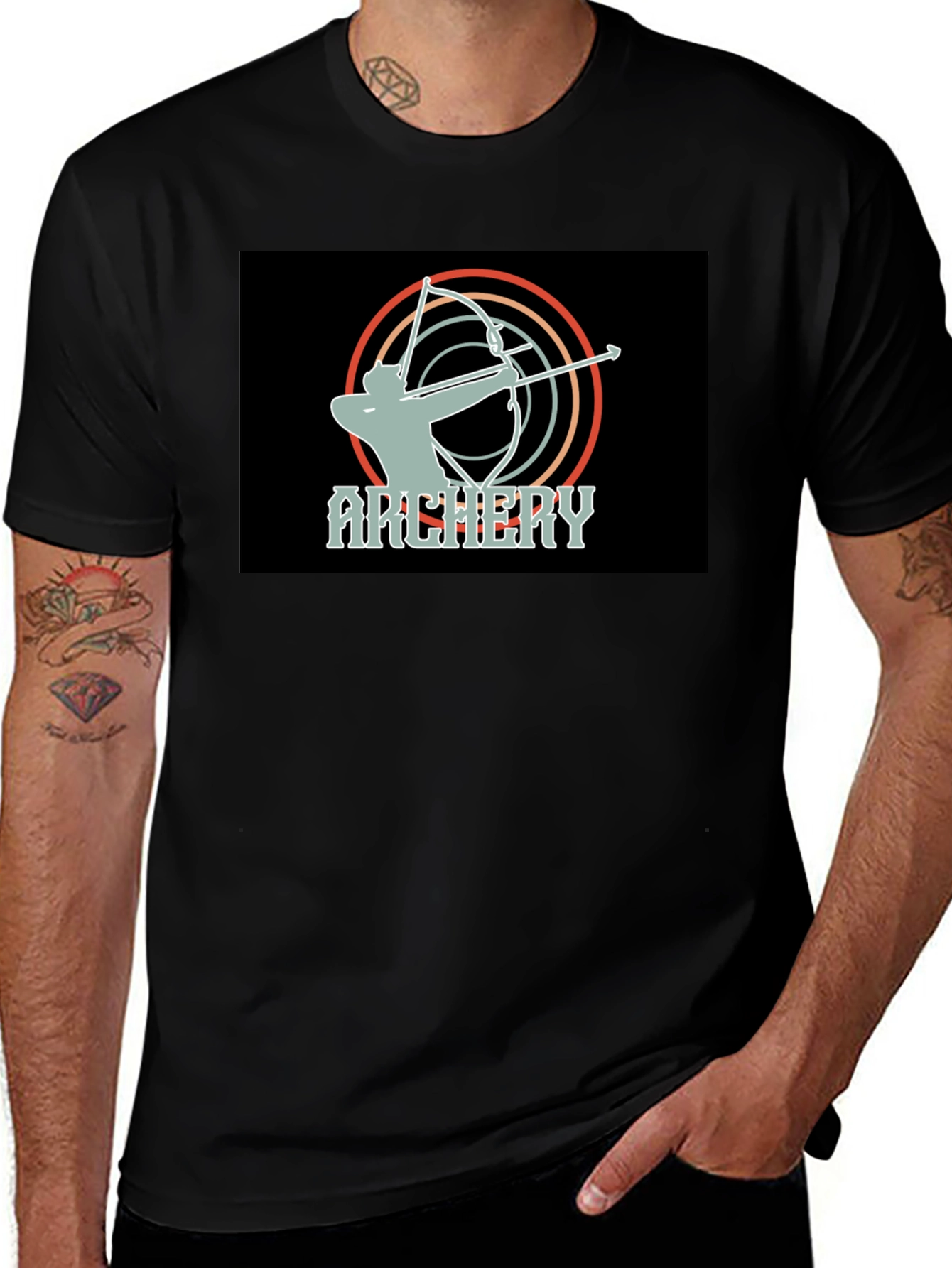 Variant 26 of Archery Retro Graphic T-Shirt