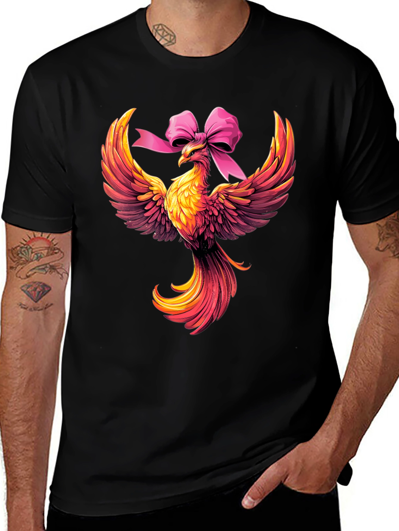 Phoenix Bird Graphic Tee - Bold & Unique