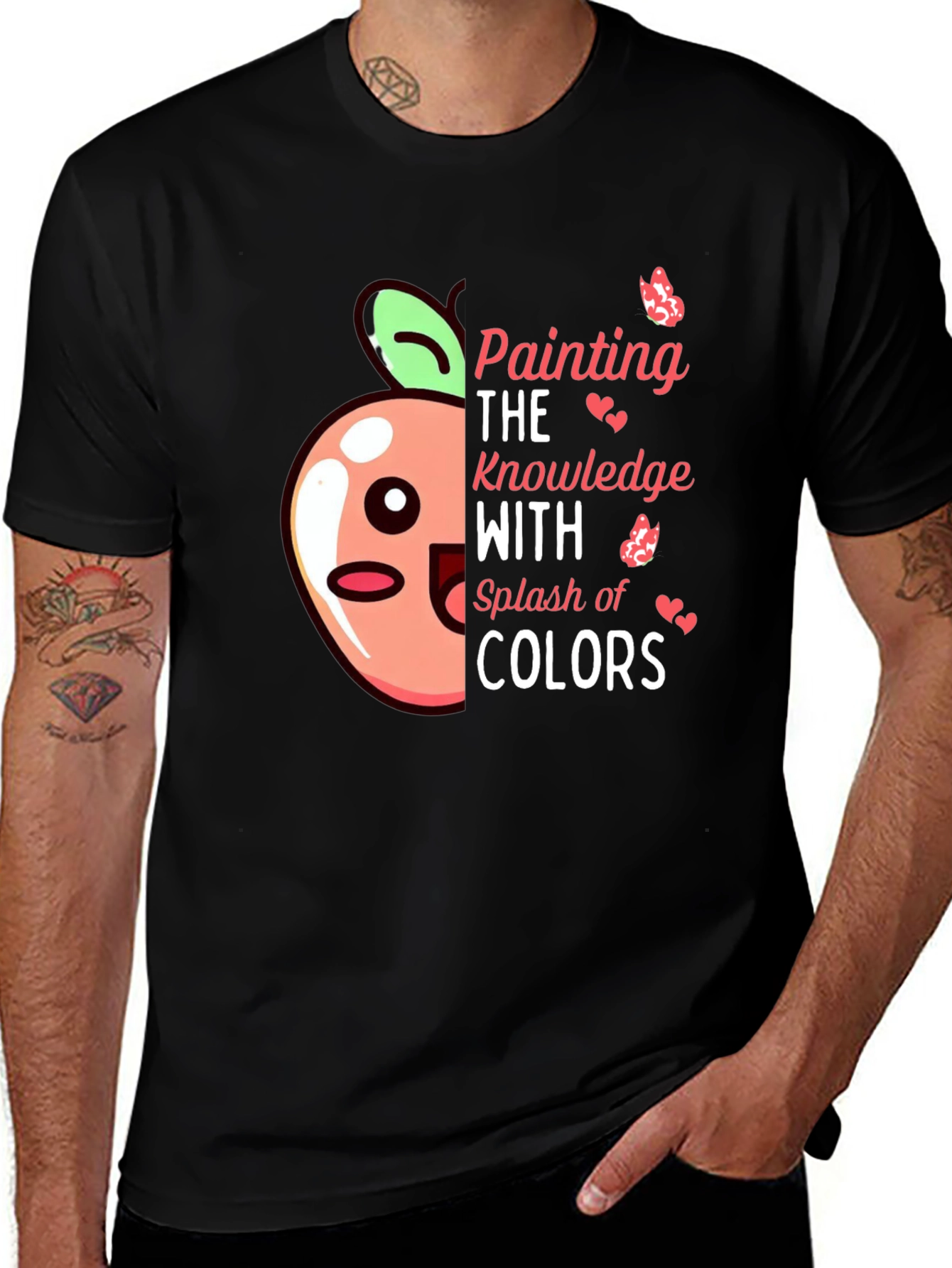 Variant 28 of Painting Knowledge Colors Graphic Tee