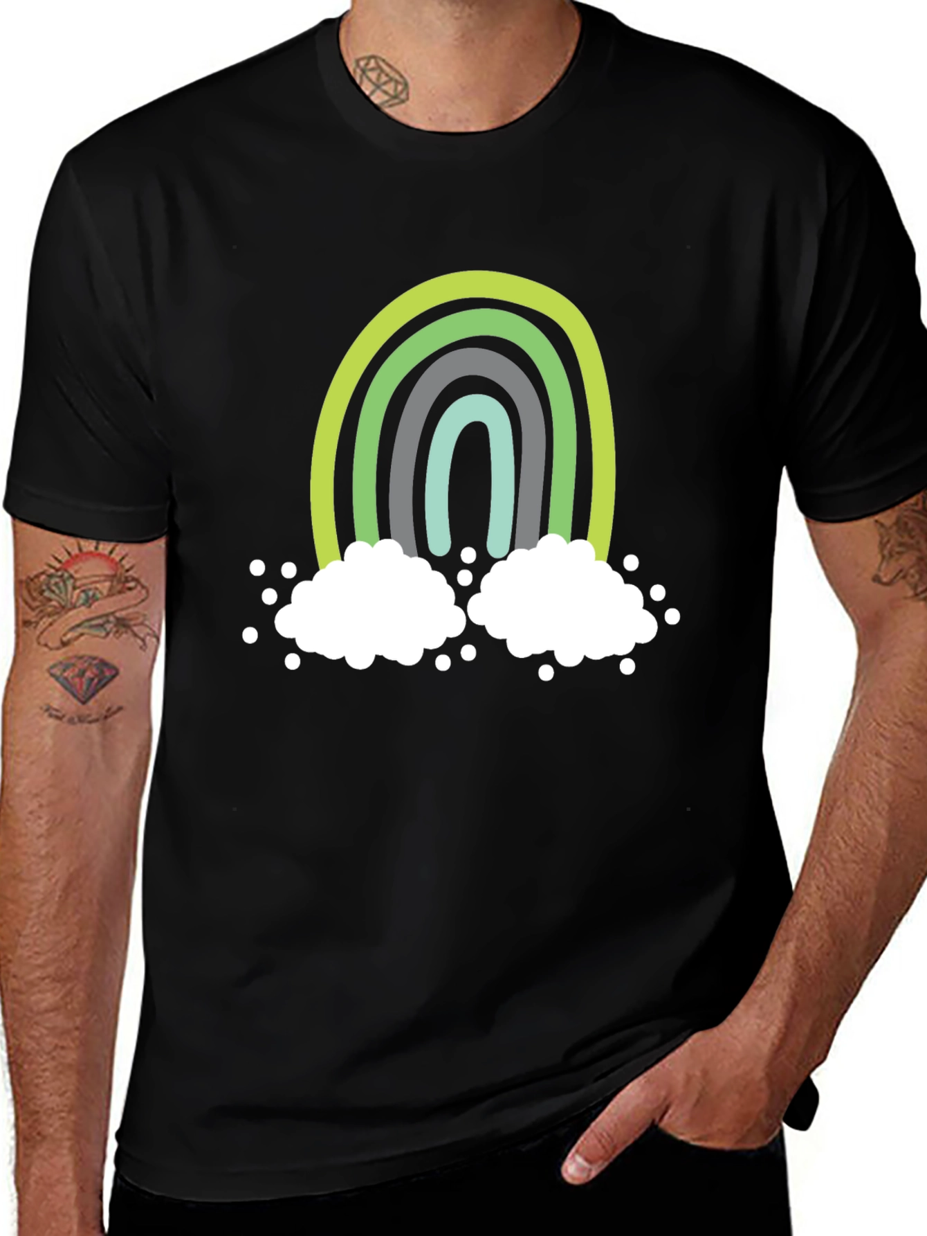 Variant 30 of Rainbow Cloud Graphic T-Shirt