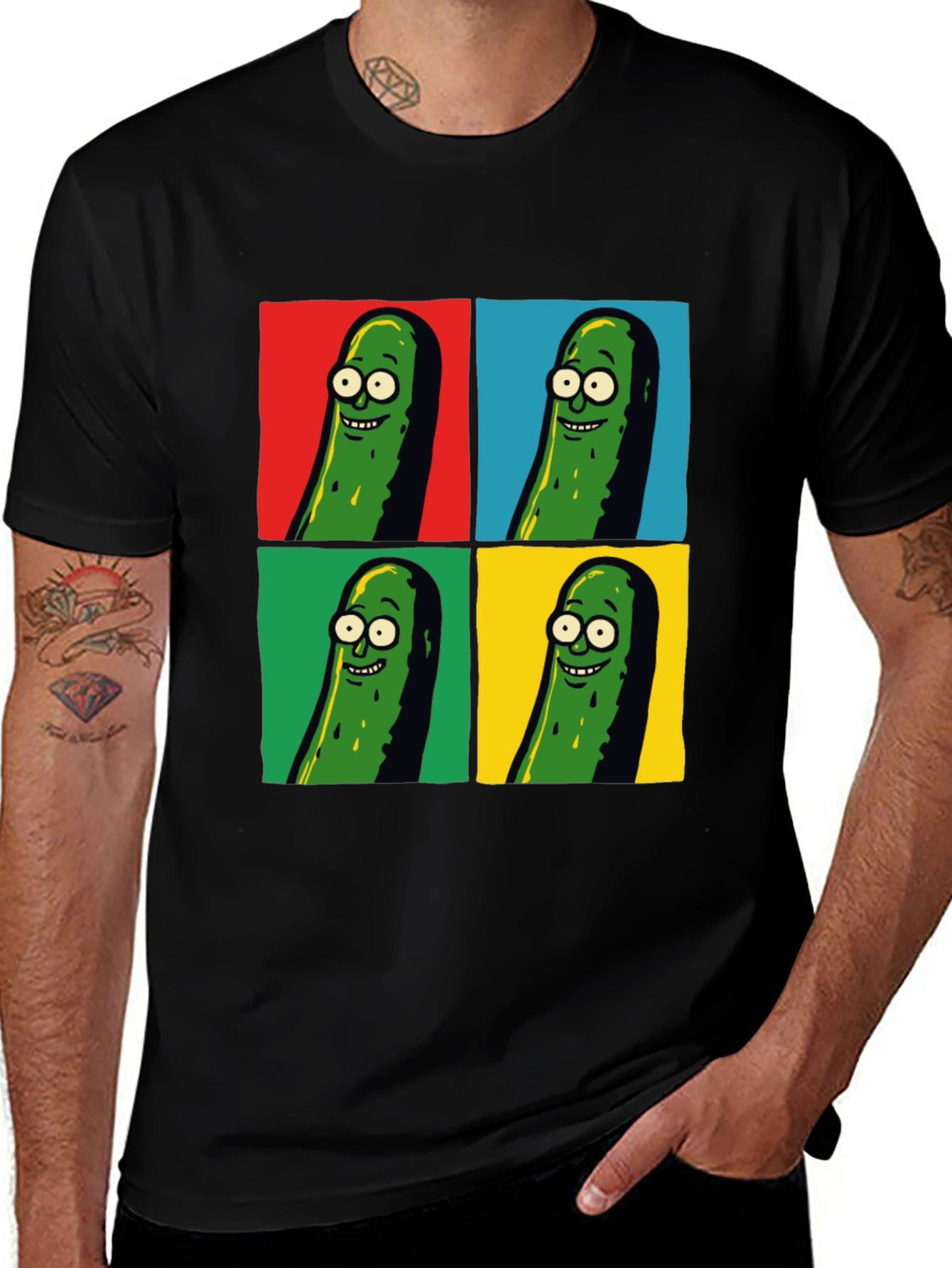 Pickle Rick Pop Art T-Shirt