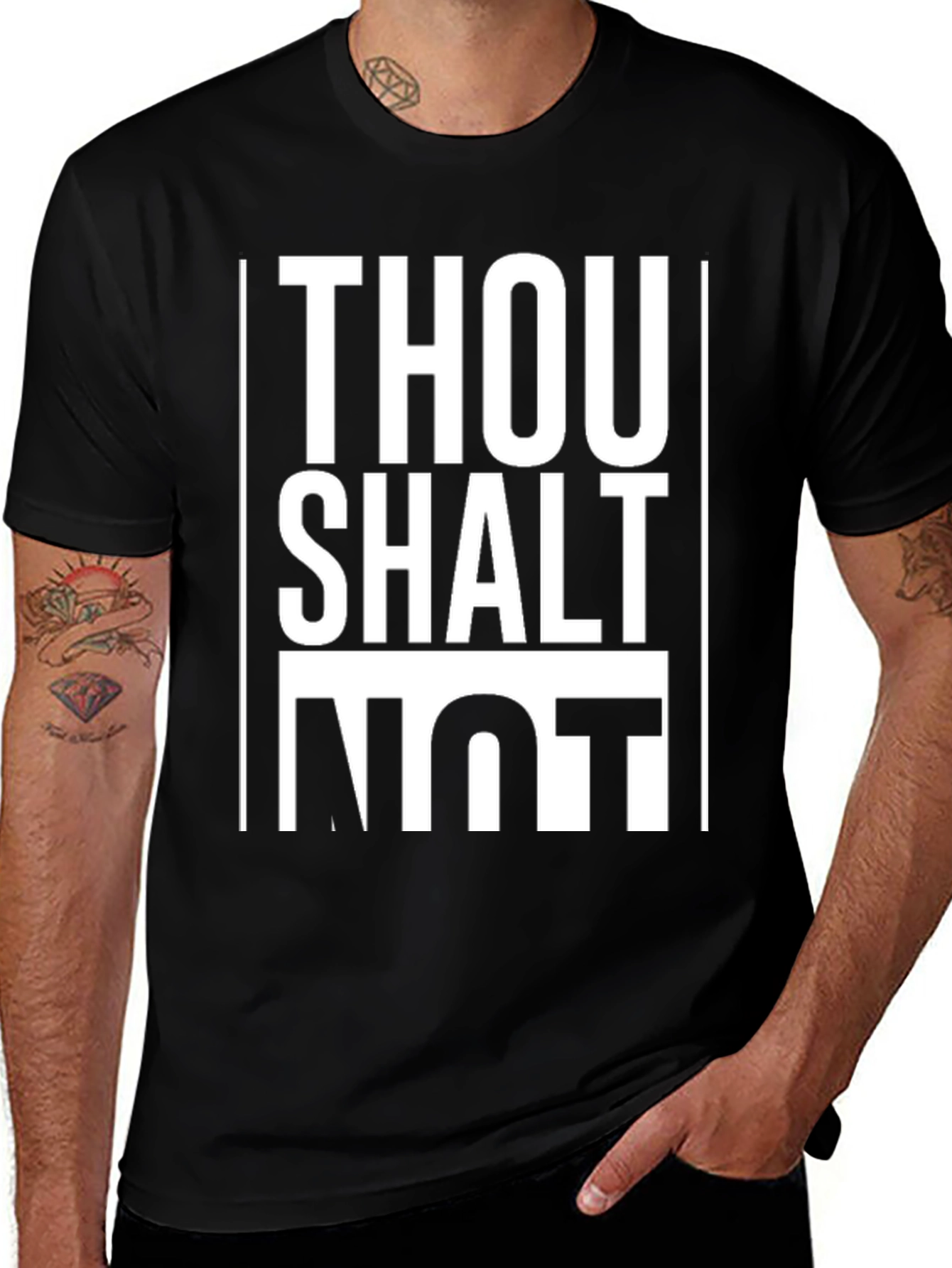 Variant 10 of Thou Shalt Not T-Shirt - Bold Statement Tee