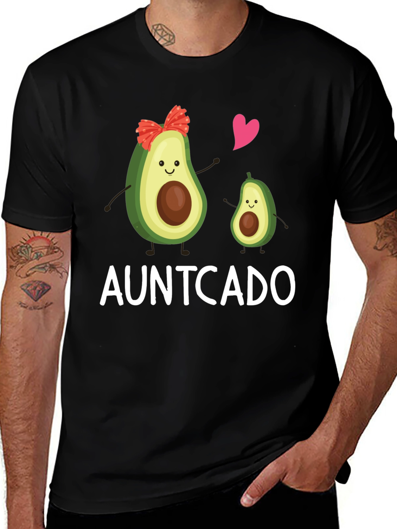Auntcado Avocado Graphic T-Shirt - Aunt Avocado Gift