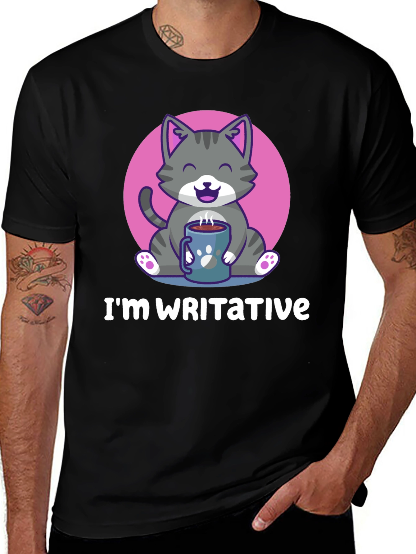 Variant 5 of I'm Writative Cat Lover T-Shirt