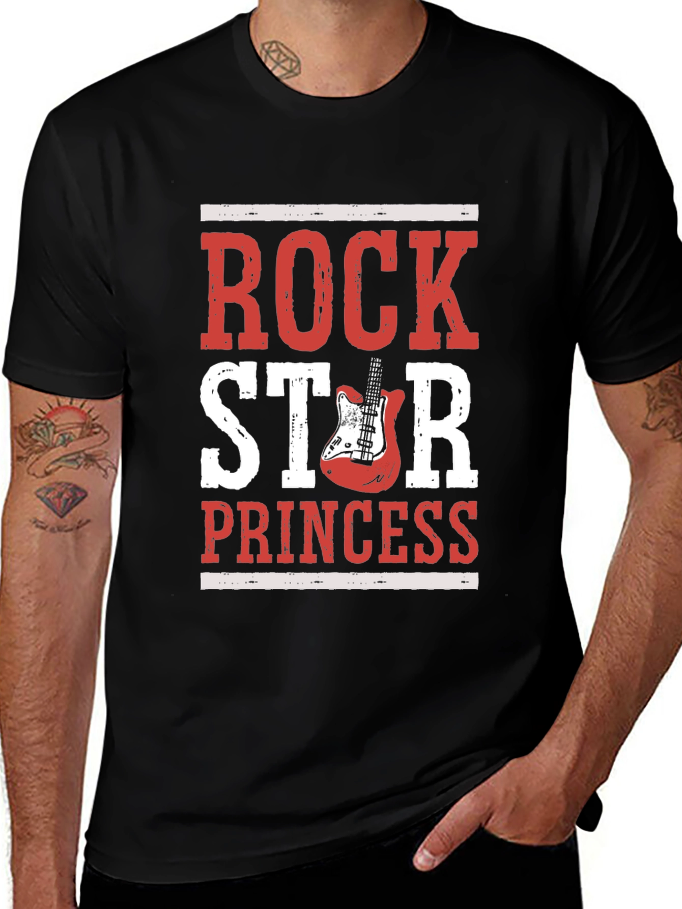 Variant 28 of Rock Star Princess Graphic T-Shirt - Black