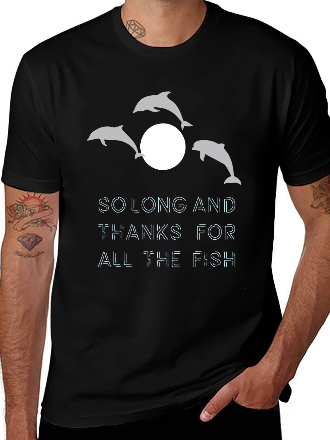 Variant 4 of So Long and Thanks for All the Fish T-Shirt