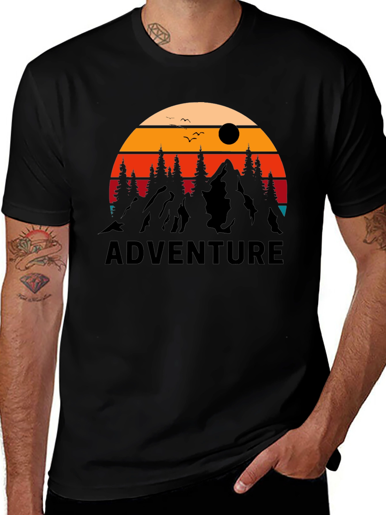 Variant 15 of Adventure Graphic Tee - Nature Inspired Design
