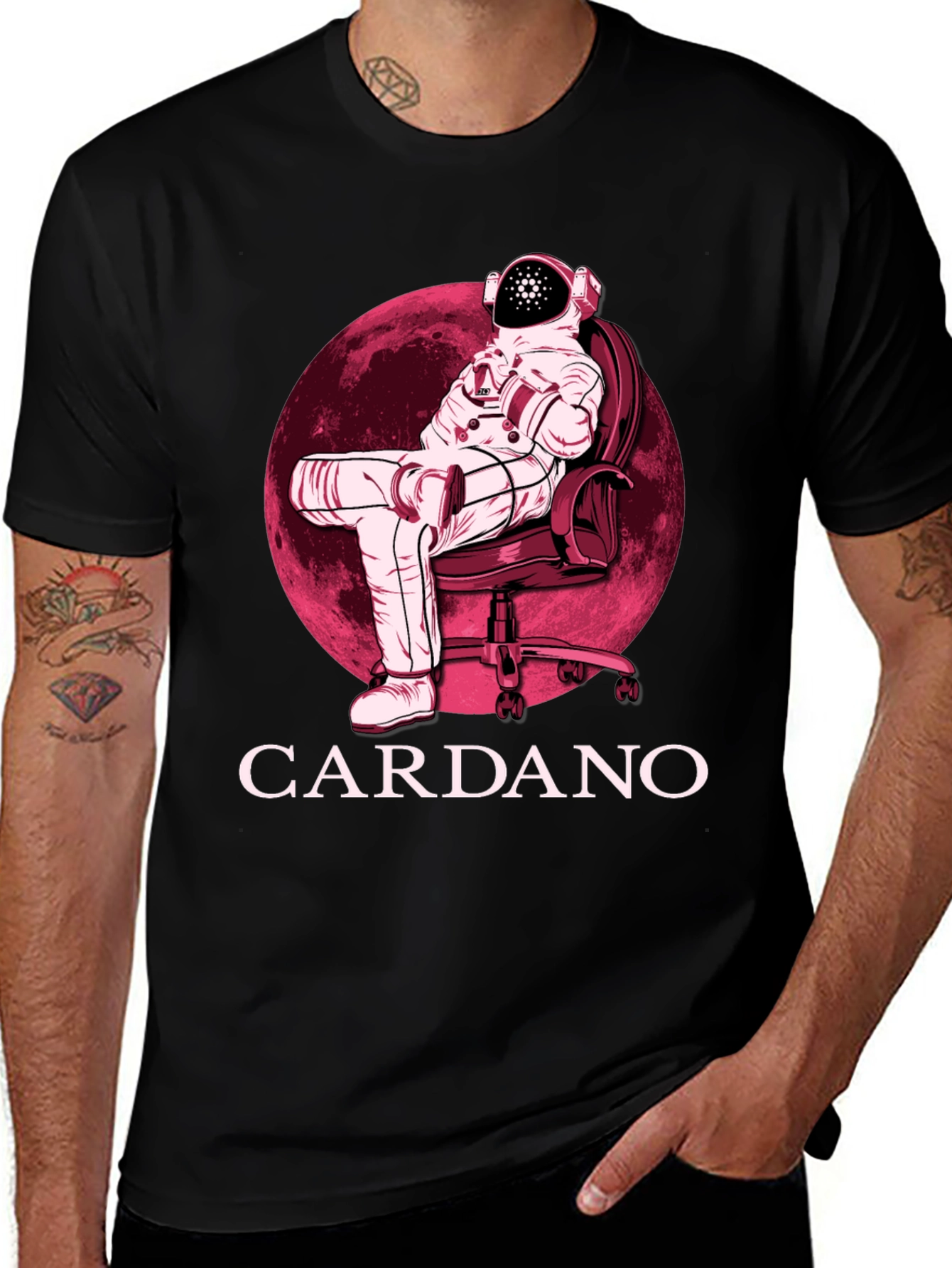 Cardano Astronaut T-Shirt - Relaxed Crypto Style