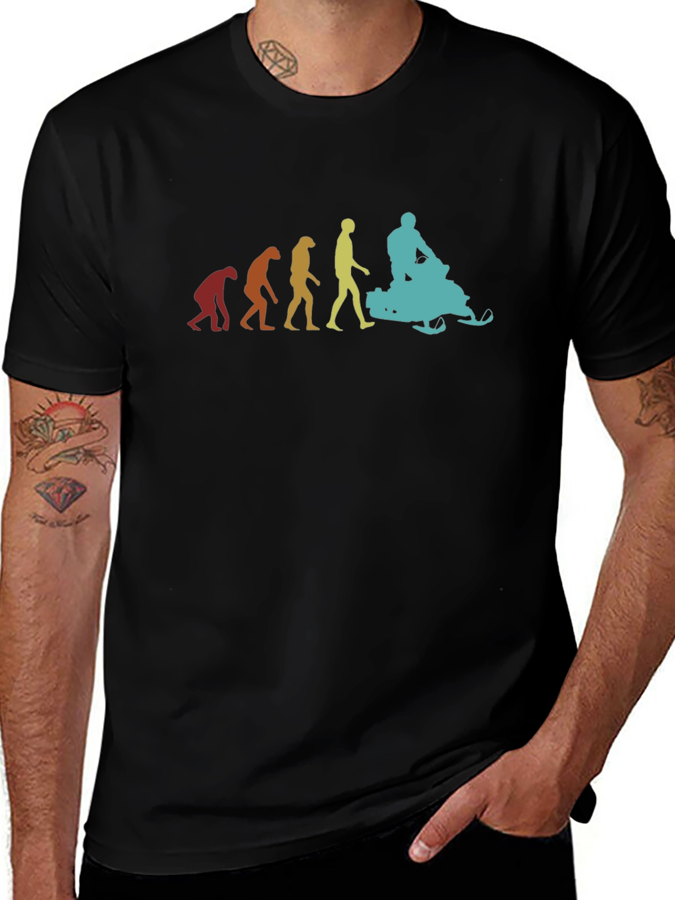 Evolution of Snowmobiling T-Shirt
