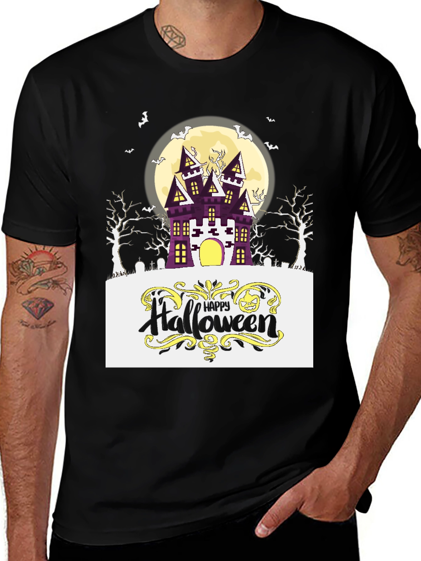 Variant 23 of Halloween Spooky House T-Shirt