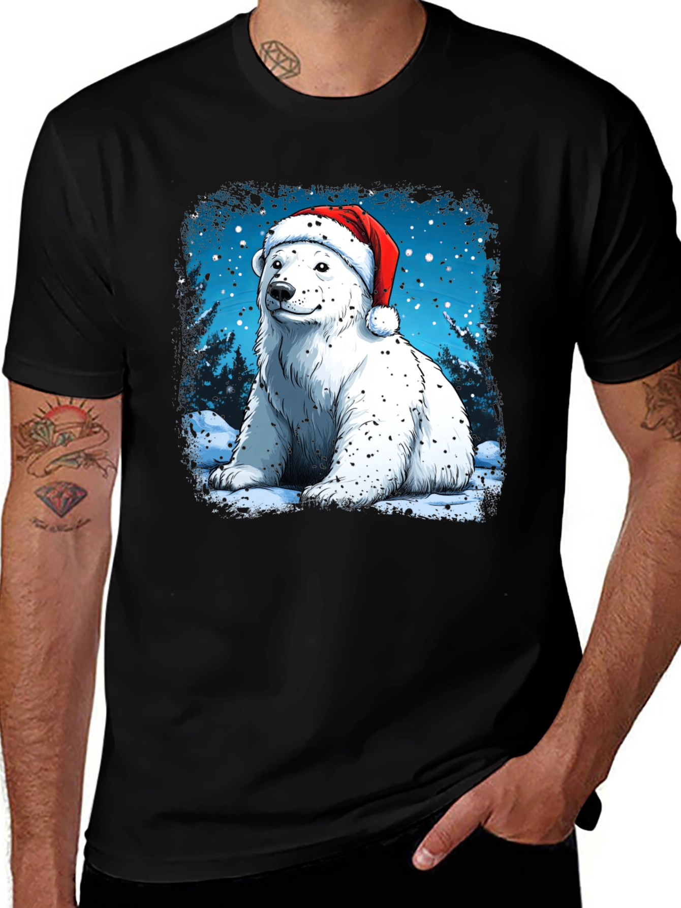 Variant 22 of Holiday Polar Bear T-Shirt