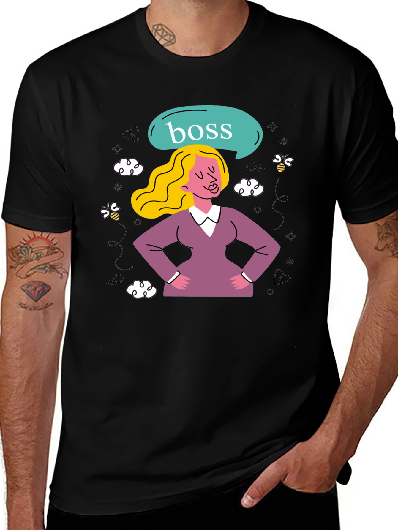 Variant 5 of Boss Lady T-Shirt - Empowering Women's Tee