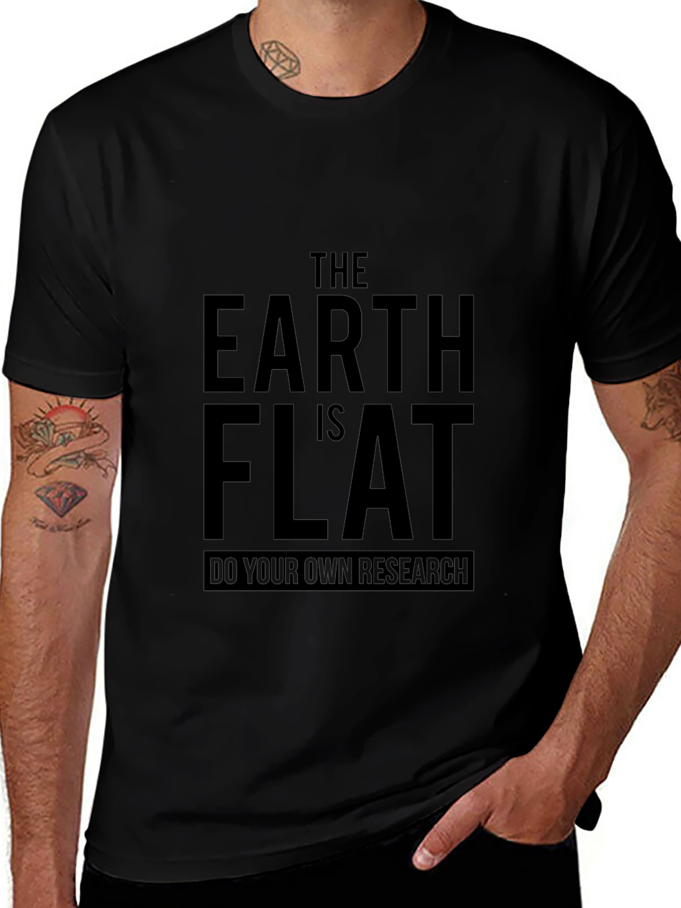 Flat Earth Conspiracy T-Shirt