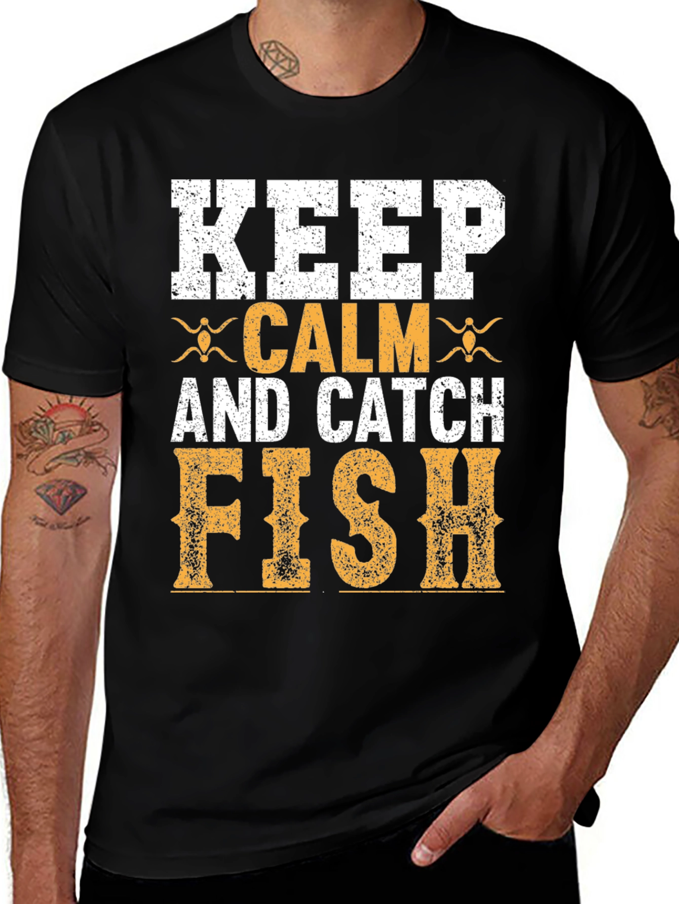 Variant 27 of Keep Calm and Catch Fish T-Shirt - Fishing Apparel