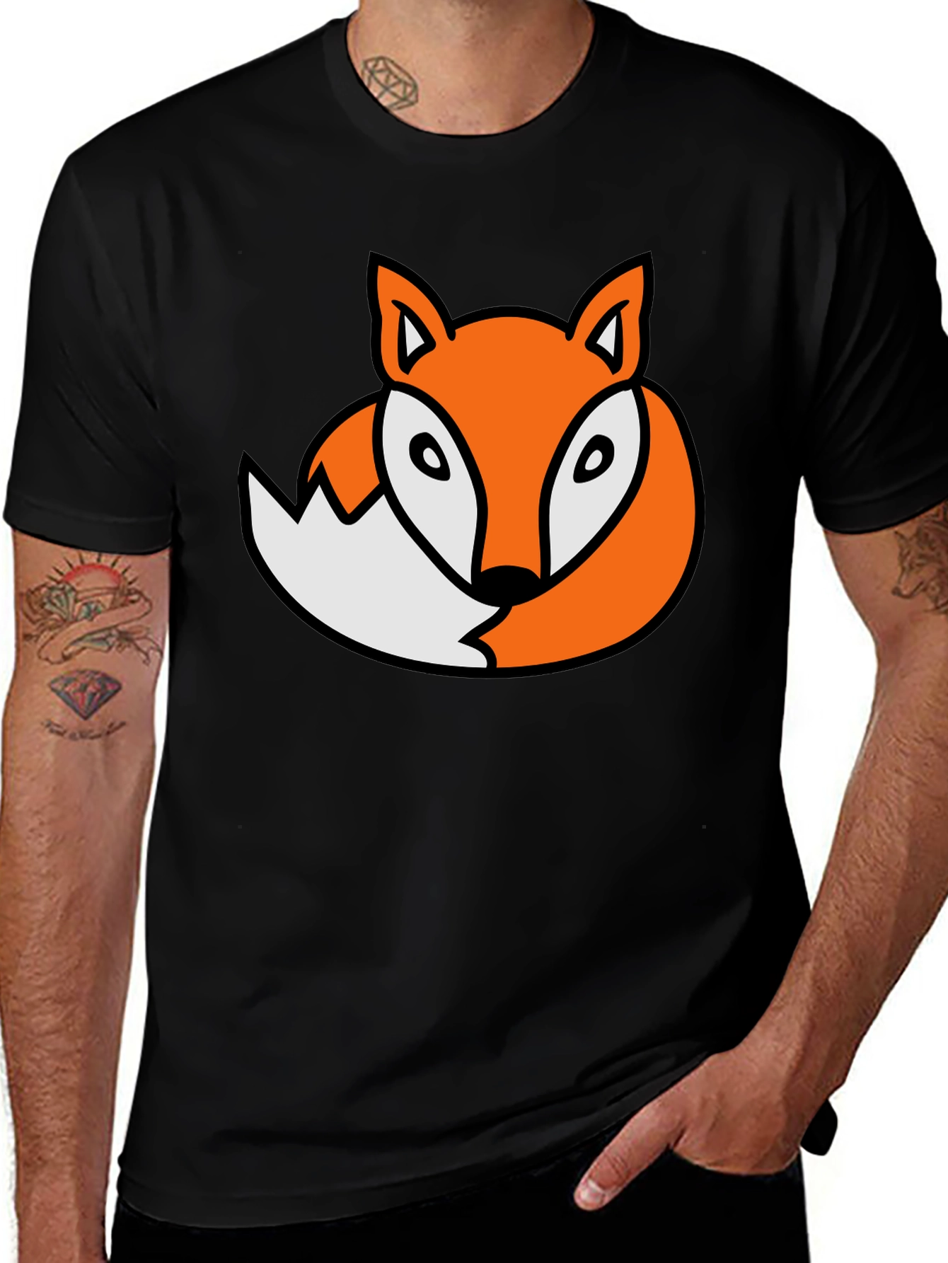 Variant 19 of Fox Graphic Tee - Mens Black T-Shirt