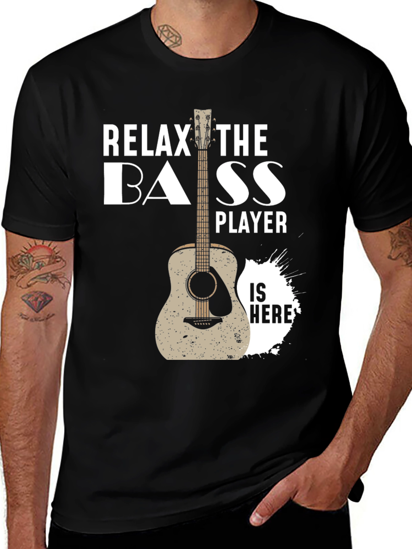 Variant 23 of Relax Bass Player T-Shirt - Musician Apparel