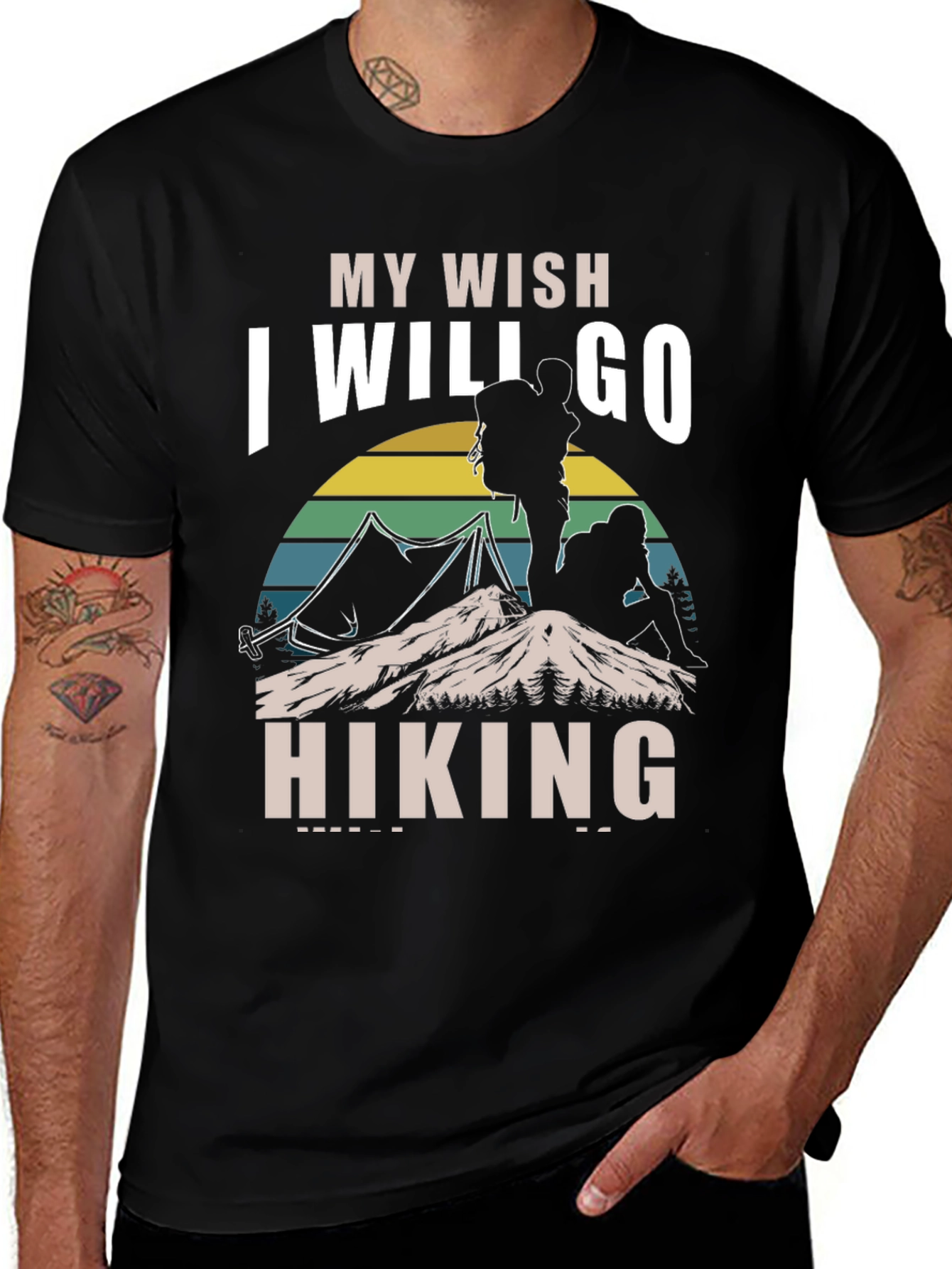 Variant 23 of Hiking Wish T-Shirt - Outdoor Adventure Tee