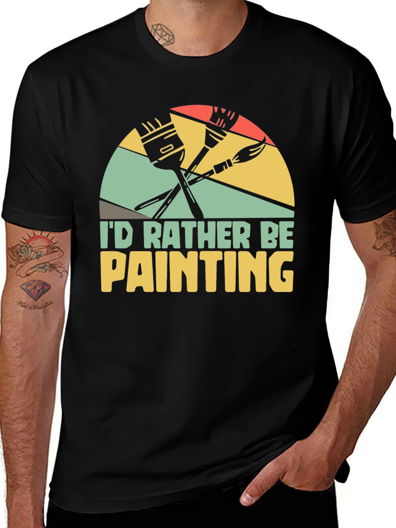 Variant 6 of I'd Rather Be Painting T-Shirt