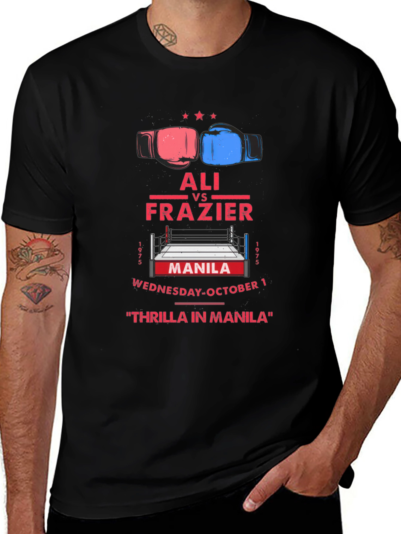 Variant 3 of Ali vs Frazier Thrilla in Manila T-Shirt