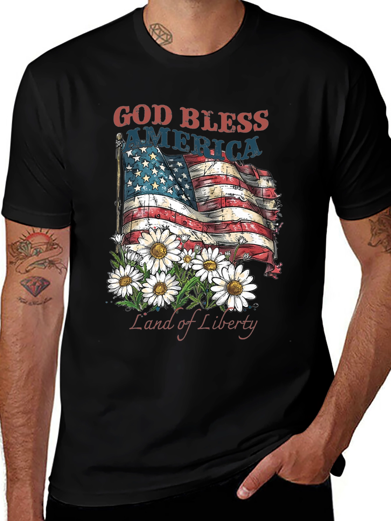 Variant 25 of God Bless America Patriotic T-Shirt