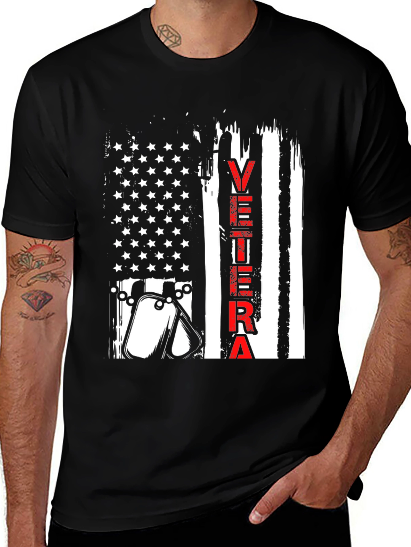 Veteran Flag Graphic T-Shirt