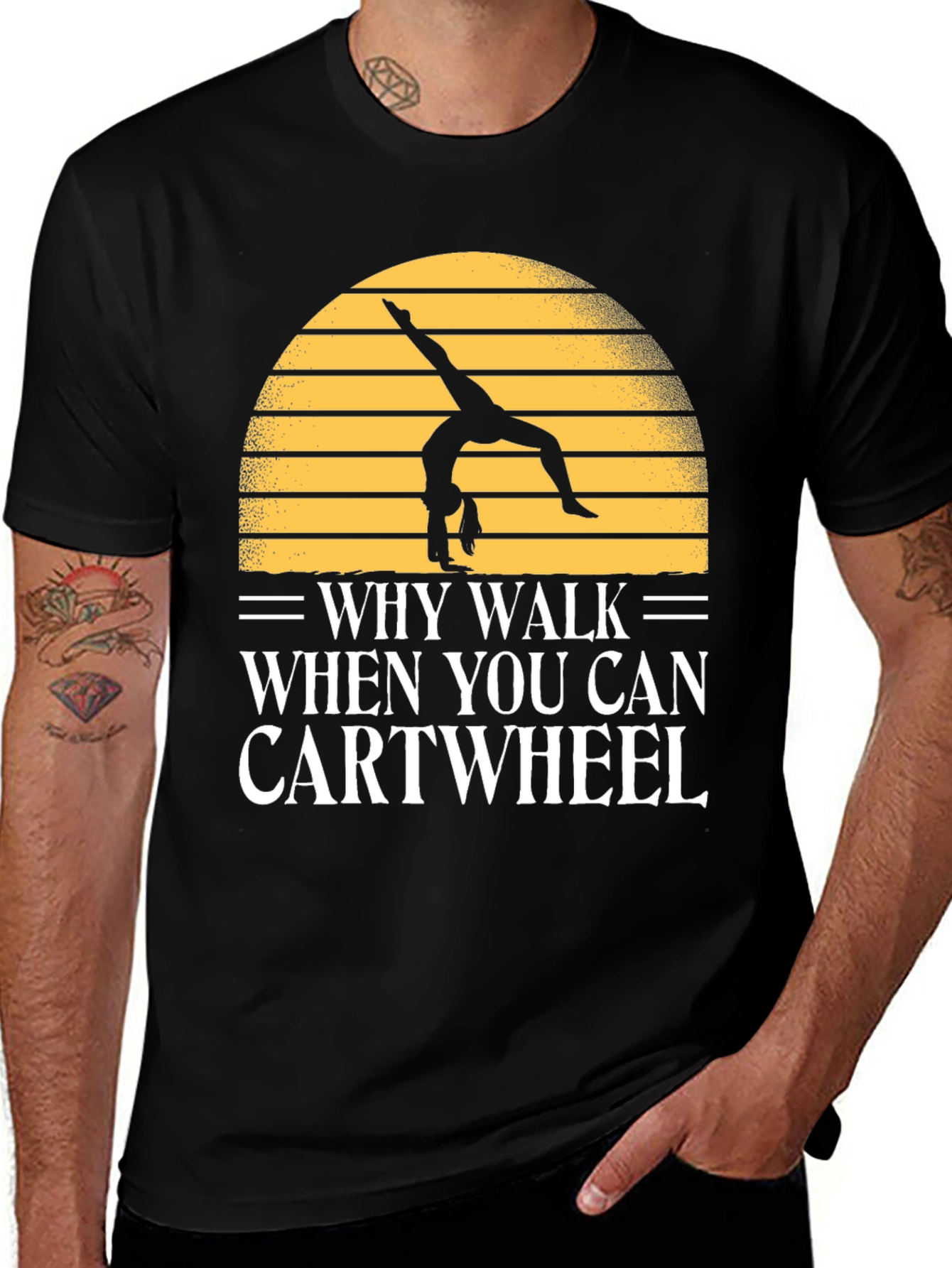 Variant 24 of Cartwheel T-Shirt - Gymnastics Apparel