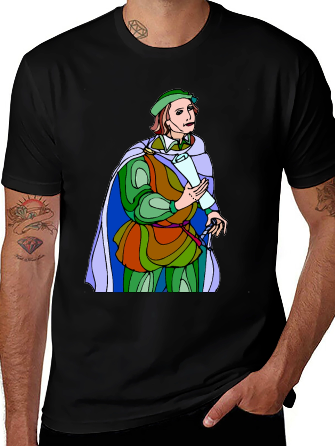 Variant 29 of Renaissance Man Graphic Tee - Unique Artistic Design