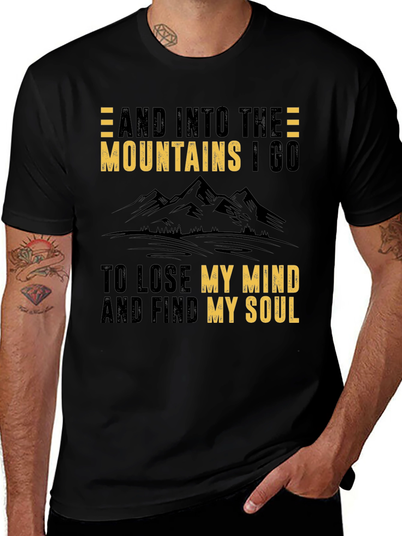 Variant 7 of Mountains Graphic T-Shirt - Find Your Soul