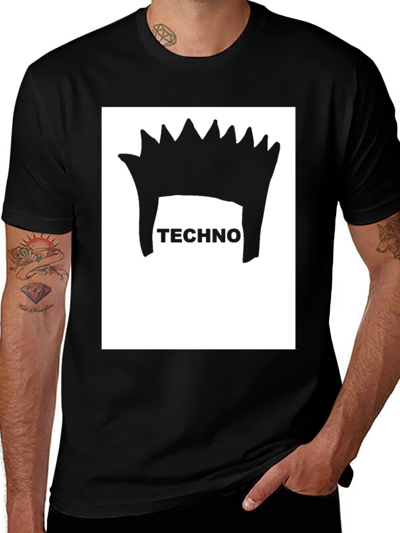 Variant 18 of Techno Crown T-Shirt - Unique Graphic Tee